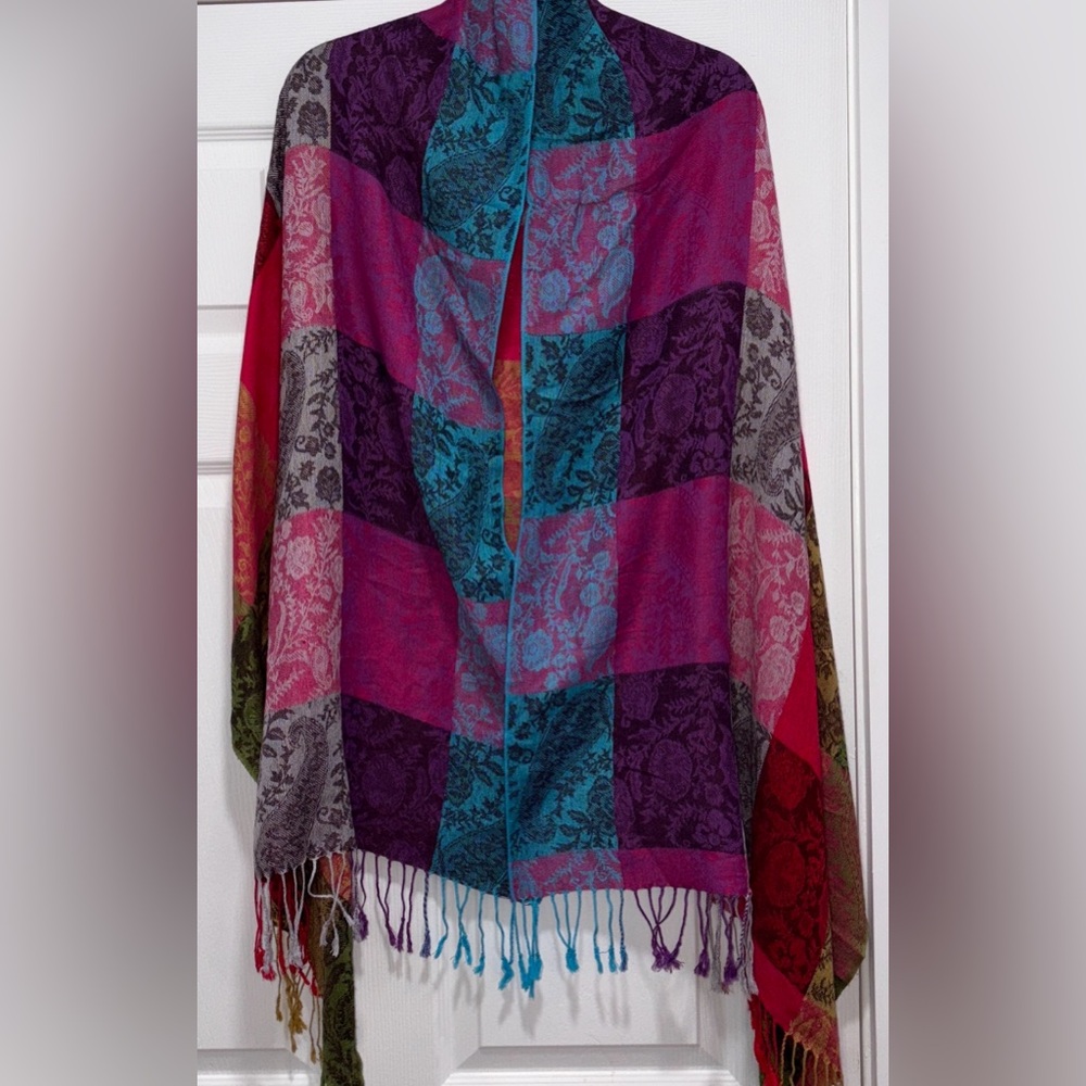 Pashmina Silk Colorful Wrap